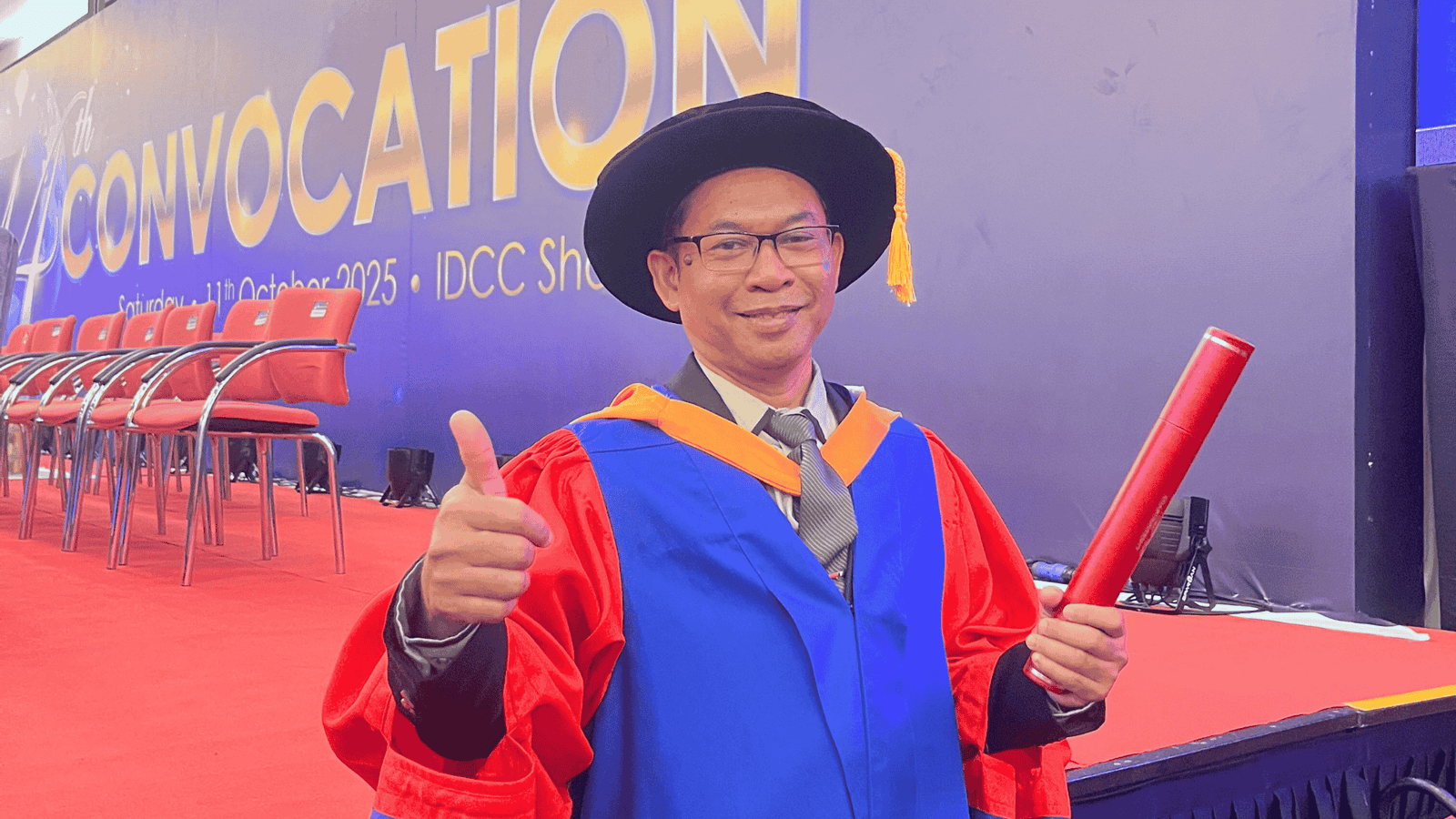 Wakil Rektor III INSTIDLA, Moh. Fakhrurozi, S.Pi., M.E.Sy., Resmi Raih Gelar Doktor (Ph.D.) di Asia e University Malaysia